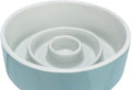 Trixie voerbak slowfeeding keramiek grijs blauw