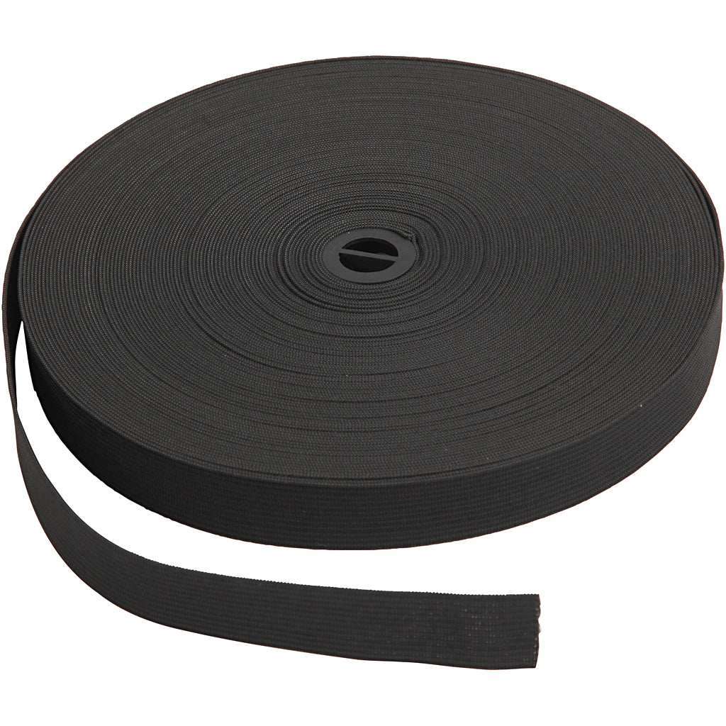 Http: www.cchobby.nl elastiek-b-20-mm-zwart-25-m-1-rol