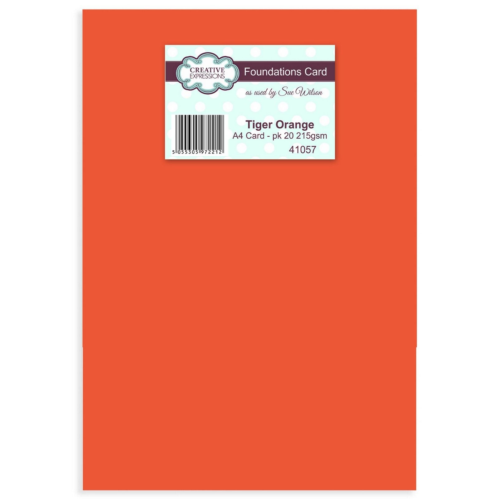 Creative expressions • foundation card tiger orange a4