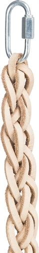 Trixie Spielzeugschnüre aus Leder mit Holzperlen, natürlich