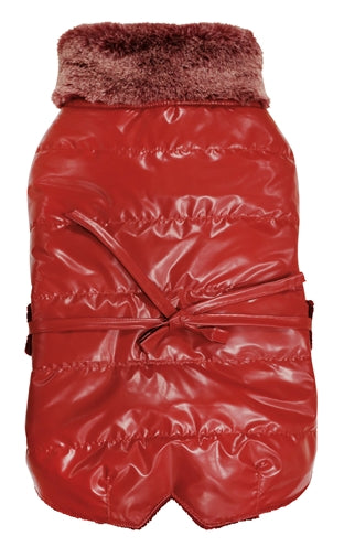 Croci Hundemantel, wattiert, Bull Chic Rot