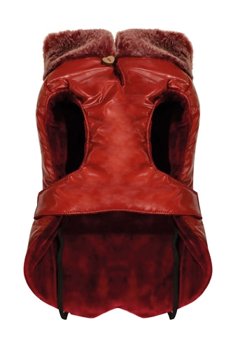 Croci Hundemantel, wattiert, Bull Chic Rot