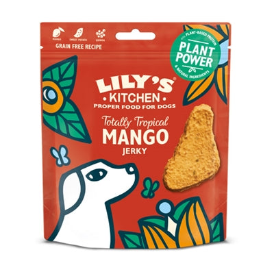 Lily's Kitchen Hunde-Jerky für ausgewachsene Hunde, total tropische Mango-Geschmacksrichtung