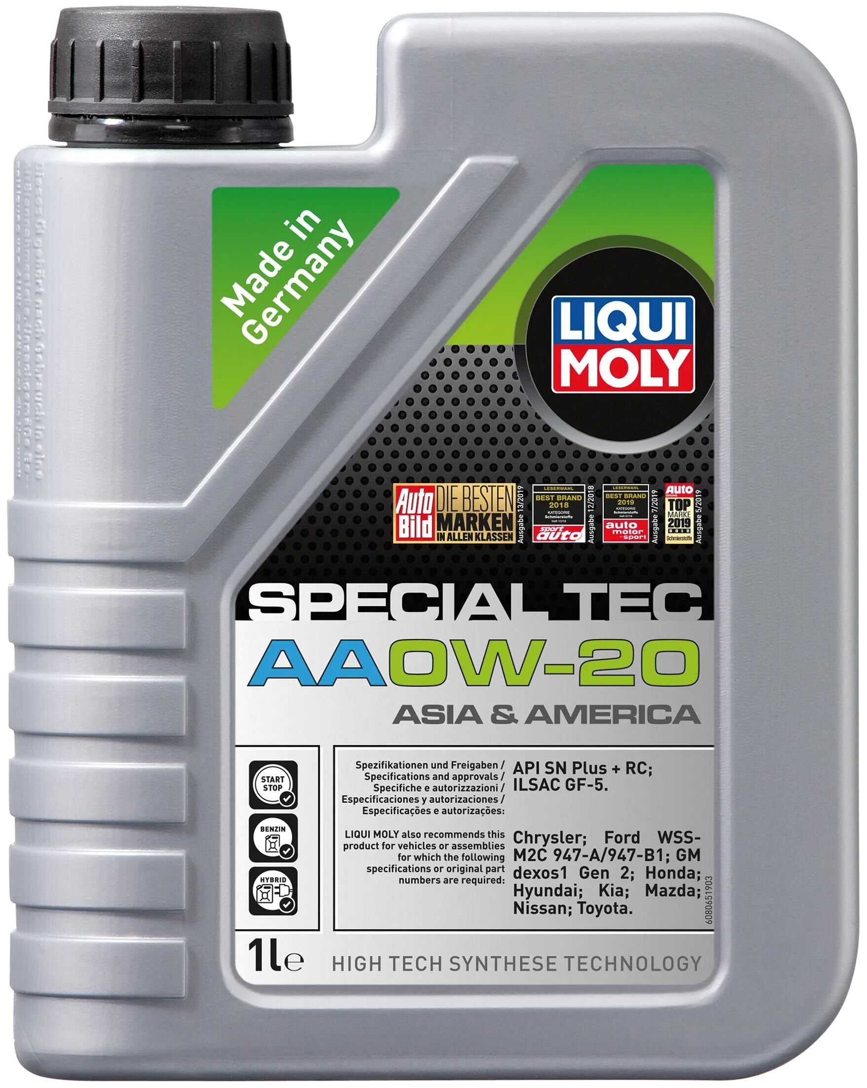 Liqui moly motoröl special tec aa special tec aa 0w20 1l motoroil