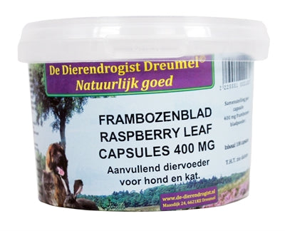 Himbeerblattkapseln aus der Tierapotheke