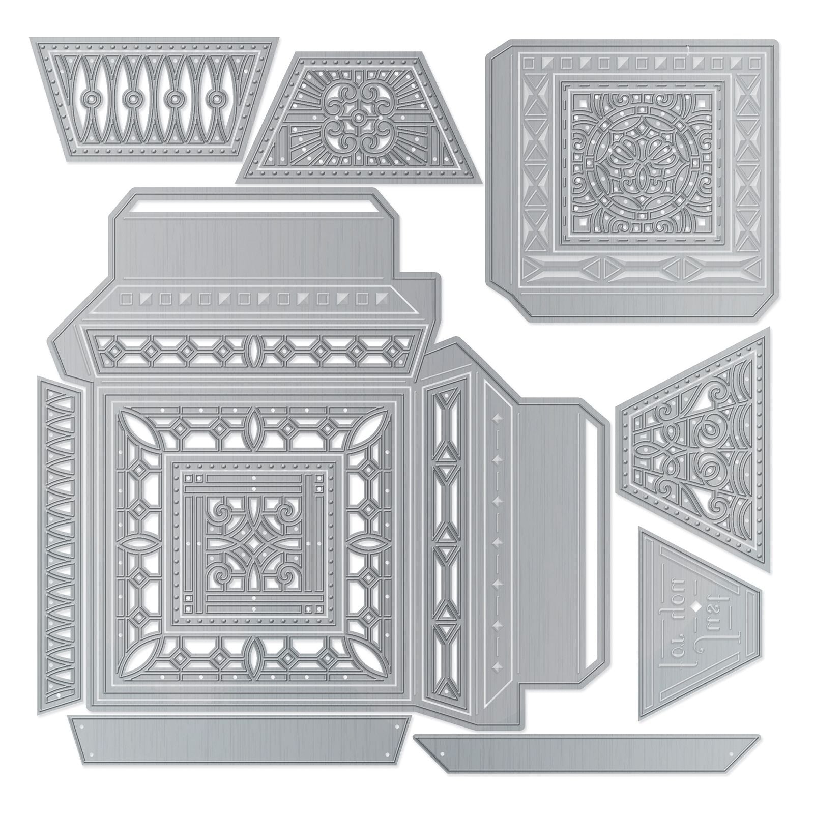 Tonic studios • dimensions die set crystal container square base