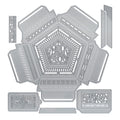 Tonic studios • dimensions die set crystal container pentagon base