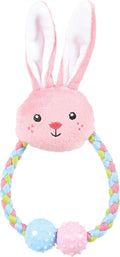 Zolux Welpe Tiny Plush Kaninchen mit Seilrosa