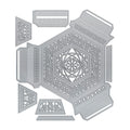Tonic studios • dimensions die set crystal container hexagon base