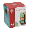 Holz 3D Tic Tac Spiel für jedes Alter, 26 Teile.