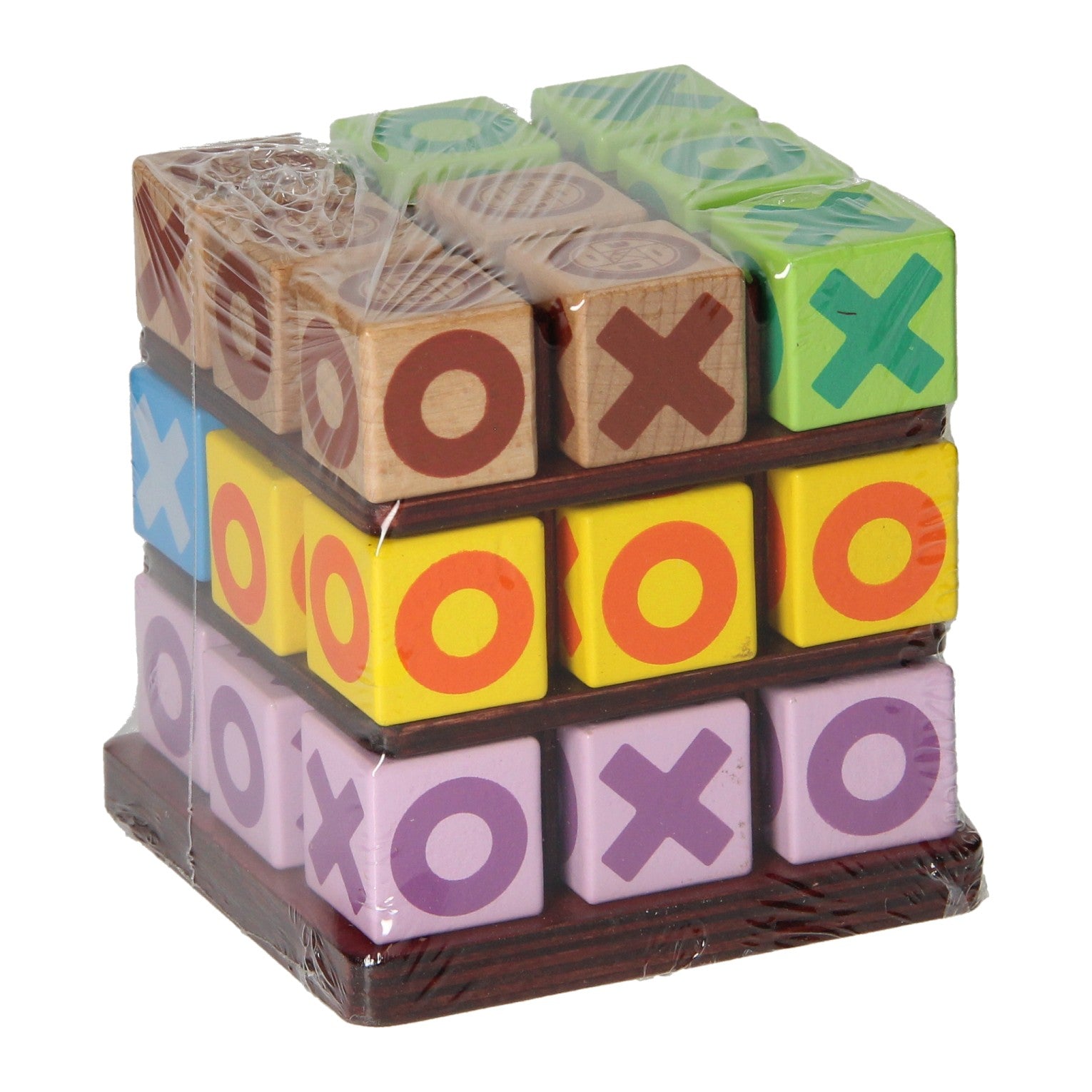 Holz 3D Tic Tac Spiel für jedes Alter, 26 Teile.