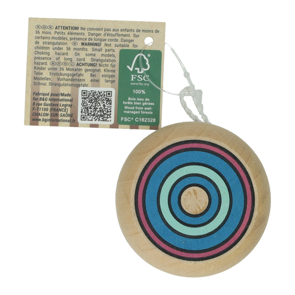 RC Holz-Jojo mit Kreisen, 5 cm