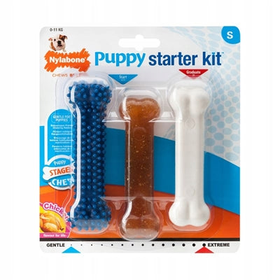 Nylabone Welpenkauartikel Welpen-Starterset Huhn