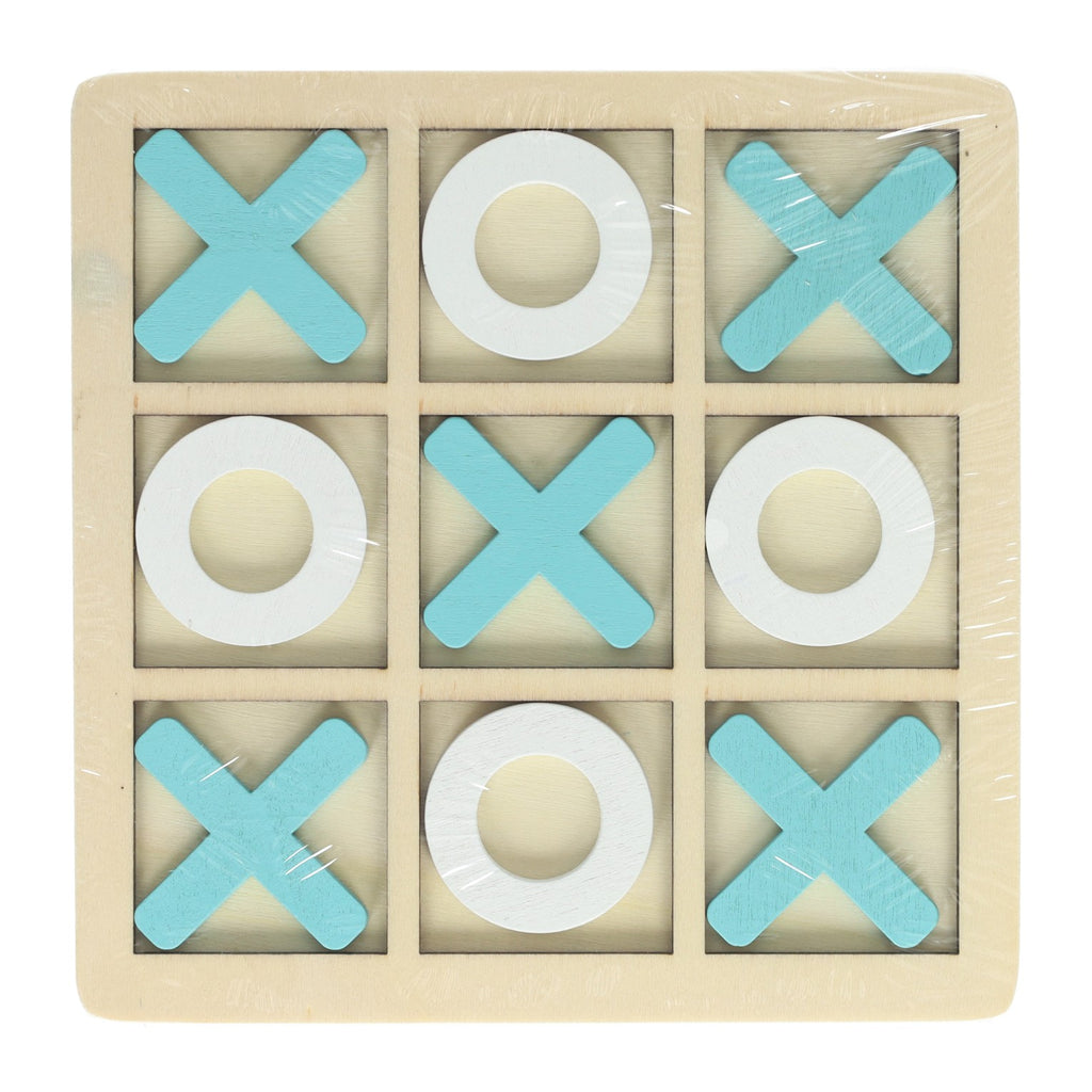 Houten boter, kaas en eieren spel - 14x14cm