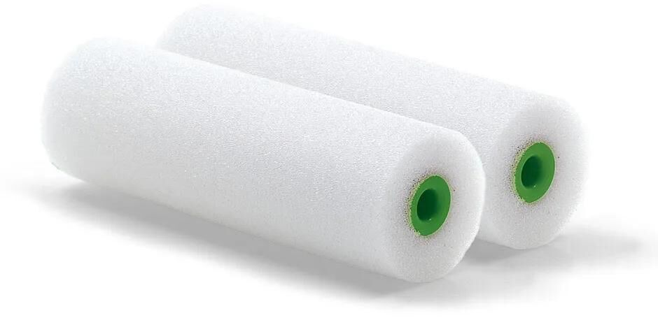Nölle profi brush lackierwalze replacement roller, foam nölle,10cm,d=35mm,2-pack