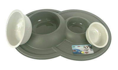 Happy Pet Mad about Pets Futternapf / Trinknapf Vulkan Doppel-Mokka
