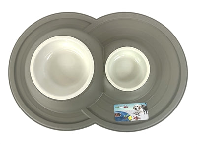 Happy Pet Mad about Pets Futternapf / Trinknapf Vulkan Doppel-Mokka
