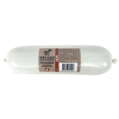 Freds gedämpfte Frischfleischwurst vom Hirsch, getreide- und glutenfrei