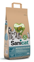 Sanicat recycelt Zellulose-Pellets