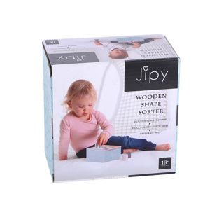 Jipy houten vormenstoof paars-blauw