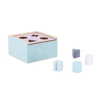 Jipy houten vormenstoof paars-blauw