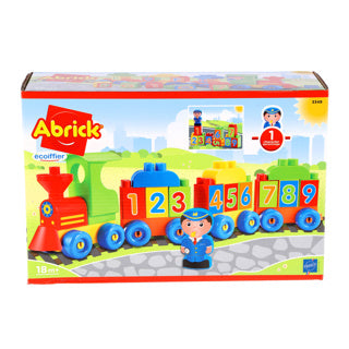 Abrick ecoiffier locomotief letters en cijfers