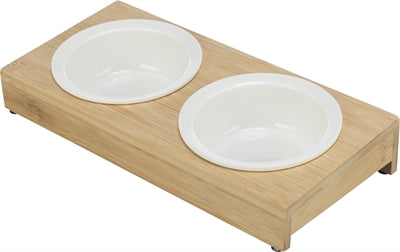 Trixie Futter- und Wassernapf-Set aus Keramik und Bambus
