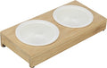 Trixie Futter- und Wassernapf-Set aus Keramik und Bambus