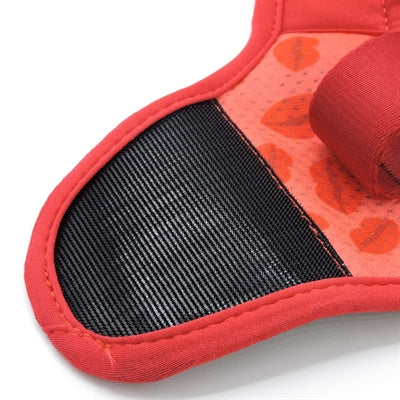 Morso Hundegeschirr aus recyceltem Mesh-Gewebe, Lippenstiftrosa