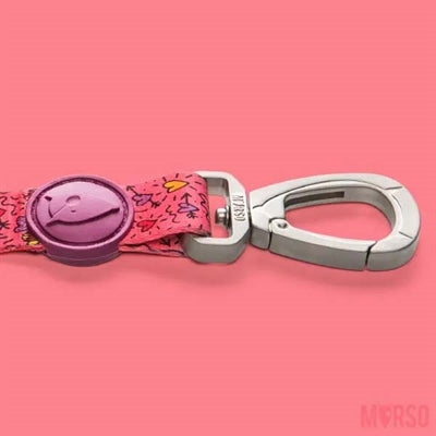Morso Hundeleine verstellbar recycelt pink think pink