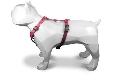 Morso Hundegeschirr H-Geschirr recycelt rosa Think Pink