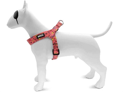 Morso Mini-Hundegeschirr, verstellbar, recycelt, pink.