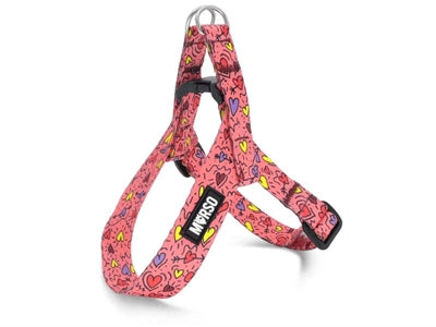 Morso Mini-Hundegeschirr, verstellbar, recycelt, pink.