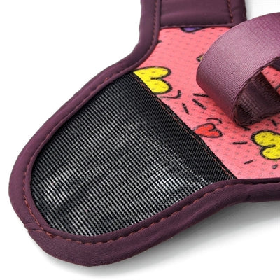 Morso Hundegeschirr aus recyceltem Mesh-Gewebe, pinkfarben, denken Sie an Pink
