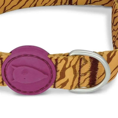 Morso recyceltes Dschungeltrommel-Hundehalsband orange