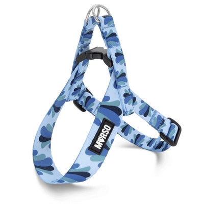Morso Mini-Hundegeschirr, verstellbar, recycelt, Splash Blue