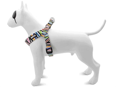 Morso Mini-Hundegeschirr, verstellbar, aus recyceltem Spaghetti-Stoff
