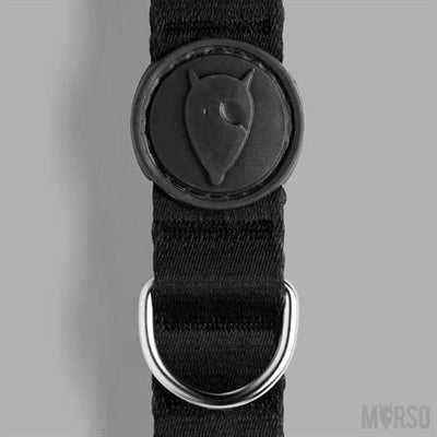 Morso recyceltes, reines schwarzes Hundehalsband