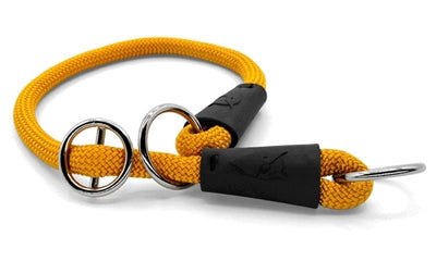 Morso Halb-Slip-Halsband für Hunde, normales Seil, recyceltes Gold