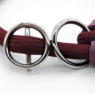 Morso Halb-Slip-Hundehalsband aus weichem, recyceltem Seil, pflaumenfarben