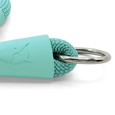 Morso Halbrutschhalsband für Hunde, normales Seil, recycelt, aquamarinblau