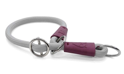 Morso Halb-Slip-Hundehalsband aus weichem, recyceltem Seil, grau