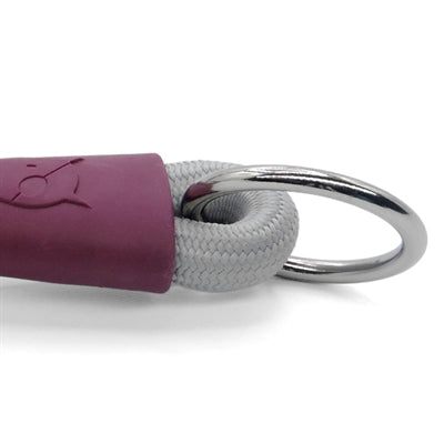 Morso Halb-Slip-Hundehalsband aus weichem, recyceltem Seil, grau