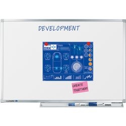 Whiteboard prof proline legamaster 7-100085 ëmailleerd staal 155x300cm wit