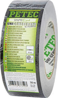 Petec gewebeband uni fabric tape 50m black