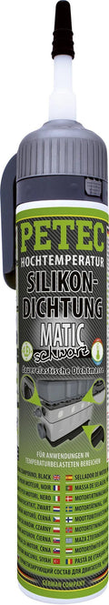 Petec afdichtpasta silicone seals 200 ml black matic sd