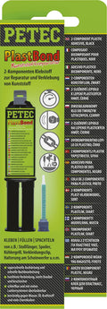 Petec zweikomponentenklebstoff plastbond 2k adhesive plastbond 24ml double syringe