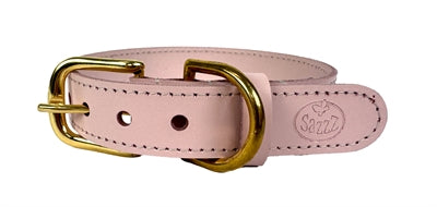 Sazzz Hundehalsband Braveheart Leder hellrosa