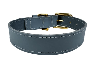 Sazzz Hundehalsband Braveheart Leder hellblau