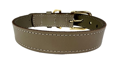 Sazzz Hundehalsband Braveheart Leder Taupe